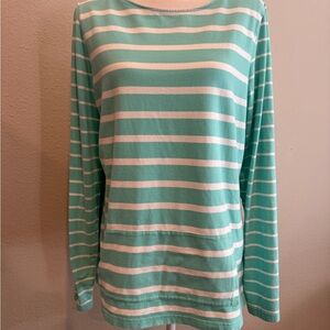 Vineyard Vines Teal and White Long Sleeve Shirt